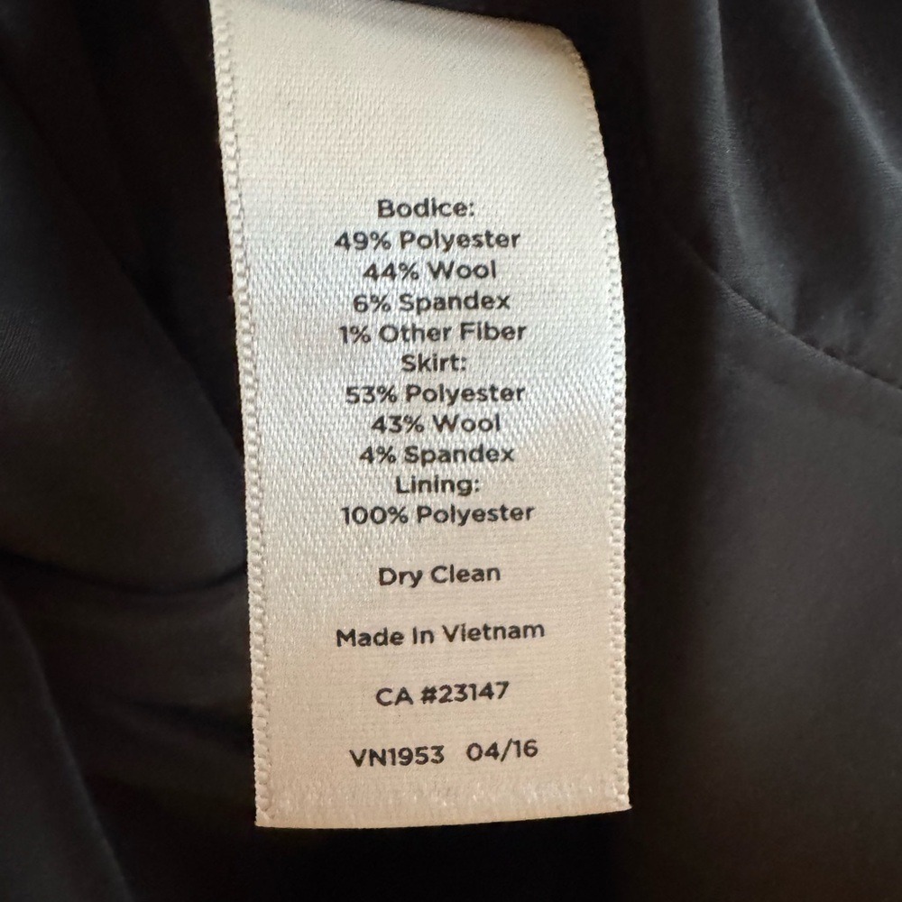 NWT Talbots Black & White Herringbone Sheath Dress, Size 16‎ - Picture 5 of 9